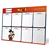 Official Dragon Ball Weekly Planner A4 - Goku Calendar - Family Calendar - 54 Tear Off Pages - Desk Calendar - Desk Planner 2022 - Dragon Ball Gifts