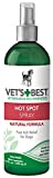 Vets Best Dog Hot Spot Itch Relief Spray | Relieves Dog Dry Skin, Rash, Scratching, Licking, Itchy Skin, and Hot Spots | No-Sting and Alcohol Free | 16 Ounces