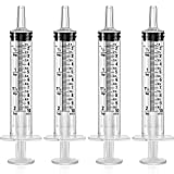 Frienda 4 Pack Large Plastic Syringe for Scientific Labs and Dispensing Multiple Uses Measuring Syringe Tools (10 ml)