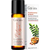 Gya Labs Frankincense & Myrrh Essential Oil Roll-On (10ml) - Deep, Earthy Scent