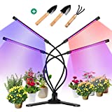 360 Grow Light for Indoor Plants - Gooseneck Full Spectrum Growing Lamp Strip w/ 3 Modes 9 Dimmable Brightness 3/9/12 H Timer Ideal for Greenhouse Plants Flowers Veg Succulents Potted Growth