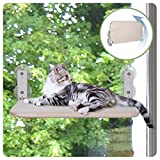 Foldable Cat Window Hammock Cat Window Perch for Indoor Cats - Cat Window Seats for Big Cats - Cat Wall Furniture for Sunbathing, Perching, Napping and Overlooking