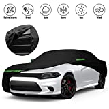 Waterproof Car Cover Replace for 2006-2022 Dodge Charger, 6 Layers Custom-Fit All Weather Charger Full Car Covers with Zipper Door for Snow Rain Dust Hail Protection