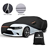 for Dodge Charger Car Cover Waterproof All Weather, 6 Layers Car Cover Waterproof All Weather 210T Windproof Fit for Dodge Charger 2006-2022