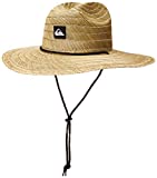 Quiksilver mens Pierside Straw Lifeguard Beach Straw Sun Hat, Natural/Black, Large-X-Large US
