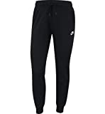 Nike Women's NSW Regular Pant Varsity, Black/Black/White, Medium