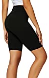 Conceited Black Bike Shorts for Women High Waisted Womens Biker Shorts - SL3-Short-Black-SM