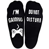 Novelty Cotton Socks Do Not Disturb I'm Gaming Socks Soft Unisex Sock Funny Christmas Great Gifts for Men Women Gamers