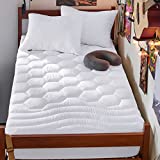 Bedsure Twin XL Mattress Pad Deep Pocket Pillow Top Mattress Topper Bedding Quilted Fitted Mattress Cover Extra Long Mattress Protector Stretches up to 18 Inches Deep (39x80 Inches, White)