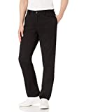 Amazon Essentials Men's Slim-Fit Wrinkle-Resistant Flat-Front Chino Pant, Black, 34W x 30L