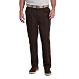 Haggar mens Hc11080 Casual Pants, Brown Heather, 40W x 30L US