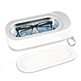 2022 Ultrasonic Jewelry Cleaner, Jewelry Cleaner with 46kHZ 12OZ(350ml) Stainless Steel Tank for Eye Glasses, Watches, Earrings, Ring, Necklaces, Coins, Razors