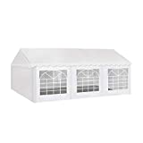 American Phoenix 20x20 Party Tent Heavy Duty Large White Roof Commercial Fair Car Shelter Wedding Events Canopy Tent - (White, 20x20)