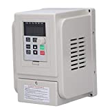 Wisoqu VFD Variable Frequency Drive,SinglePhase 110VAC Input 3Phase 220VAC Output Variable Frequency Inverter,Motor Speed Controller,220V 1500W AT51500X, default