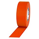 2" Width ProTapes Pro Gaff Premium Matte Cloth Gaffer's Tape With Rubber Adhesive, 50 yds Length x, Fluorescent Orange (Pack of 1)