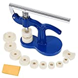 MEOZEL Watch Press Tool, Watch Press Set Back Case Closer, Watch Repair Kit with Press, Watch Press Tool with 12 Addition Dies, Blue, (ME-05)