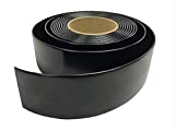 2" Wide Vinyl Strap for Patio Pool Lawn Garden Furniture 20' Roll_ Make Your Own Replacement Straps. Plus - 20 Free Fasteners! (221 Black)