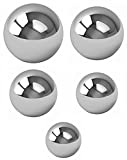 BC Precision 500 Piece Assorted Loose Bicycle Bearing Balls 1/8", 5/32", 3/16" 7/32" & 1/4" (BCBIKE5)