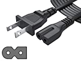 Pwr Extra Long 12 Ft 2 Prong Polarized-Power-Cord for Vizio-LED-TV Smart-HDTV D-E-M-Series Others 2 Slot Adapter-AC-Wall-Cable: IEC-60320 IEC320 C7 to NEMA 1-15P