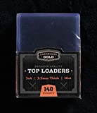 1x 10ct CBG 140 pt Cardboard Gold 3" x 4" PRO Toploaders KEEPS THICKER CARDS ULTRA PROTECTED
