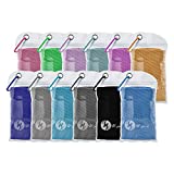 U-pick 12Packs Cooling Towel (40"x 12"), Ice Towel,Microfiber Towel,Soft Breathable Chilly Towel for Yoga,Sport,Gym,Workout,Camping,Fitness,Running,Workout&More Activities