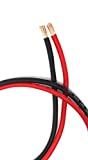 25 ft OFC 8 Gauge Oversized 12.5' RED & 12.5' Black Power Ground Wire Sky High Car