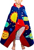 ChezMax Kids Beach Towels Cotton Hooded Cloak Bath Towel Cape Towel for Girls and Boys