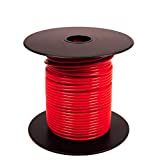 Rebuild Skills UL1007 18 AWG Gauge Stranded Hook-Up Wire, 300V (100 Ft, Red)