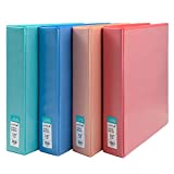 Yoobi 3-Ring Binder Set ,1 1/2 Inch D-Ring, 2 Pockets Each, Holds up to 375 Sheets Each, PVC Free, FSC Certified Packaging, Solid Multicolor Variety 4 Pack