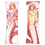 Monster Musume no Iru Nichijou Miia Everyday Life with Monster Girls Body Pillowcase 150cmx50cm(59inx19.6in) Peach Skin Double Sided Japanese Anime Manga Throw Pillow Cover for Home Decor