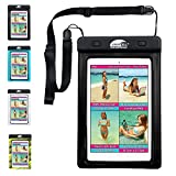 #1 Waterproof iPad Case for iPad Mini. Kindle, Camera and Other Dry Valuables. 5.75" x 8.2". for up to 9" Screen Pouch. Tested to 20m. Easy to Use. 2 Tablet and Phone