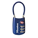 Master Lock 4688D Set Your Own Combination TSA Approved Luggage Lock, 1 Pack, Blue