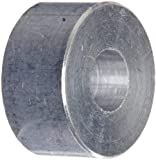 Round Spacer, Aluminum, Plain Finish, #10 Screw Size, 1/2" OD, 0.192" ID, 1/4" Length (Pack of 10)
