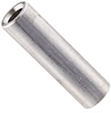 Round Spacer, Aluminum, Plain Finish, #6 Screw Size, 1/4" OD, 0.14" ID, 7/8" Length (Pack of 25)