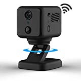 Hidden Camera - Mini Spy Camera, 1080P Hidden Camera Indoor Wireless WiFi with APP, 360 Rotate Hidden Spy Camera with Night Vision Motion Detection, Real Time Record Pet Nanny Camera, USB Charger