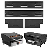 AOKEMAi Wind Guard for Blackstone 17" Griddle, Blackstone Griddle Accessories for Outdoor Cooking, Set of 4 Wind Guard, Black(Can be Used at the Same Time as the Grill Hard Cover)