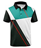 Men's Golf Polo Shirt Short Sleeve Tactical Polo Shirts Casual Tennis T-Shirt 037-Blue 2XL