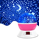 MOKOQI Kids Night Light for Girls Bedroom Star Light Projector Indoor with Timer, Girls Toys Age 6-8 Birthday Gifts for 3-9 Year Old Grils Glow in The Dark Stars Light Make Asleep Easier