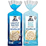 Quaker Large Rice Cakes, Gluten Free, Lightly Salted + Salt Free Variety Pack, 4.47 Ounce (Pack of 6)