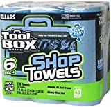 Blue Shop Towels, 6-Roll Pack