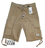 Pro Club Men's Twill Cargo Short Pants - Khaki Pants: 48