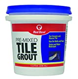 Red Devil 0422 Pre-Mixed Tile Grout, 1/2 Pint , White