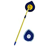 CHOMP Long Handle Wall Cleaner, 5 Minute CleanWalls Extendable Wall Washer, Ceiling Cleaner, Baseboard Duster, Telescoping Dry Dust and Wet Wash Cleaning Mop with Washable Microfiber Pad