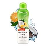 TropiClean Citrus & Neem Oil Flea Shampoo for Dogs | Tick and Flea Bite Relief for Dogs | Natural Dog Shampoo Derived from Natural Ingredients | Made in the USA | 20 oz.