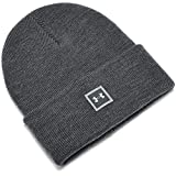 Under Armour Unisex-Adult Truckstop Beanie , Pitch Gray Medium Heather (012)/Pitch Gray , One Size Fits All