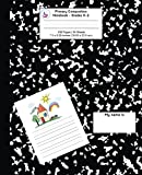 Primary Composition Notebook: Black Marble, Grades K-2 Kindergarten Writing Journal (Draw & Write Exercise Books)