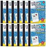 Primary Journal, Hardcover, Primary Composition Book Notebook - Grades K-2, 100 Sheet, One Subject, 9.75" x 7.5", Blue Cover-12 Pack