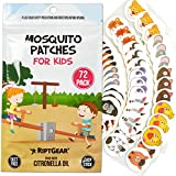 RiptGear Mosquito Repellent Outdoor Patches - 72 Pack of Mosquito Repellent Stickers for Kids and Adults, Natural Mosquito Repellent, Citronella Patch Sticks to Any Surface - DEET Free Bug Repellent