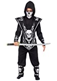 Fun World Skull Lord Ninja Silver Costume, Medium 8 - 10, Multicolor