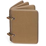 LIVANS Tactical Patch Booklet Organizer, Flip-Page Patch Book Mini Display Patches Panel Board Include Removable Ring Binders